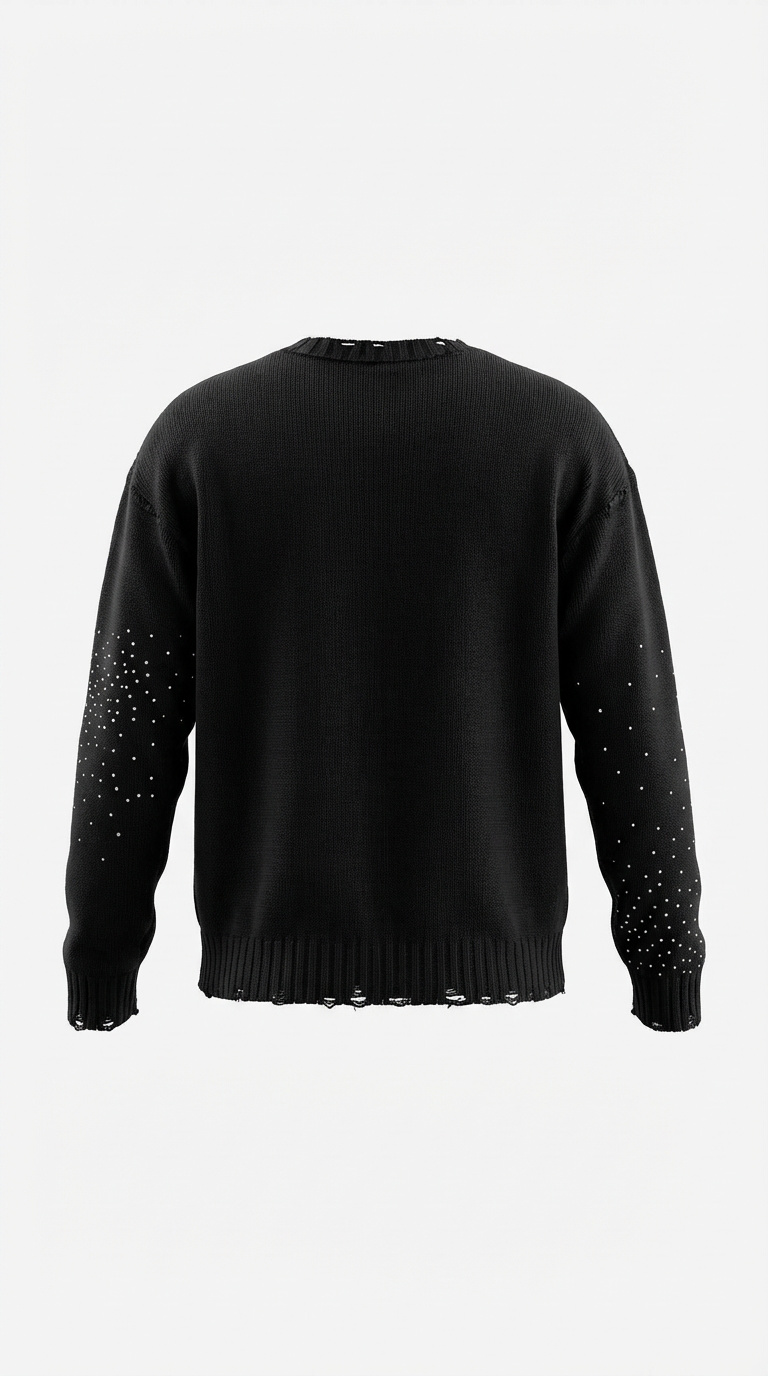 Maglione Strass Black