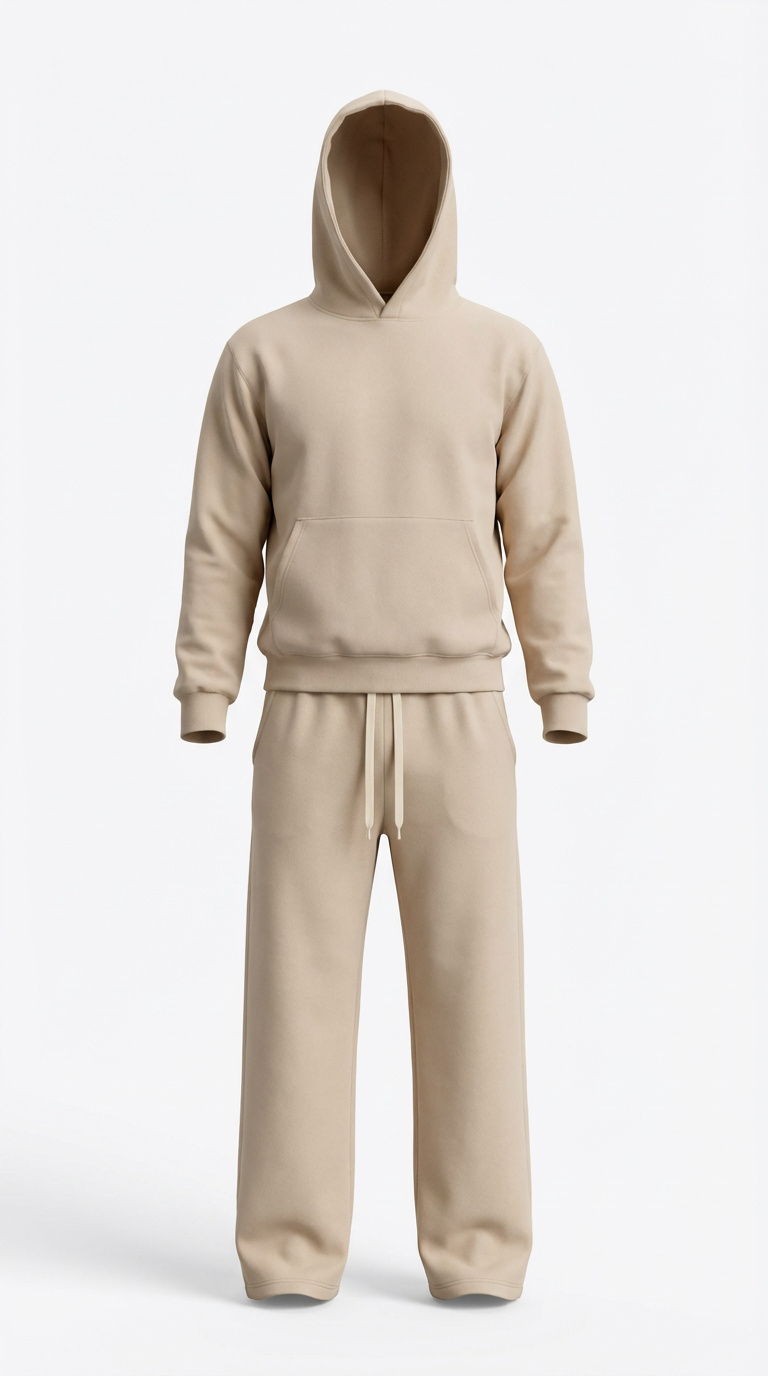 Completo Leggero Pantalone e Felpa Sand